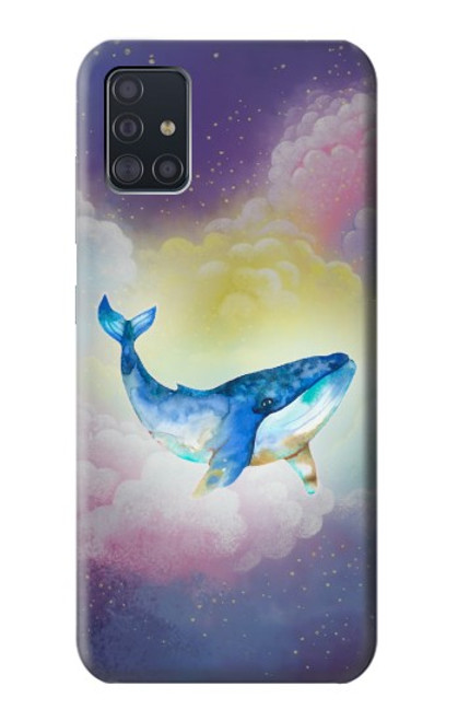 W3802 Dream Whale Pastel Fantasy Funda Carcasa Case y Caso Del Tirón Funda para Samsung Galaxy A51