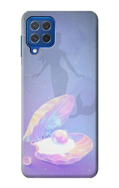 W3823 Beauty Pearl Mermaid Funda Carcasa Case y Caso Del Tirón Funda para Samsung Galaxy M62