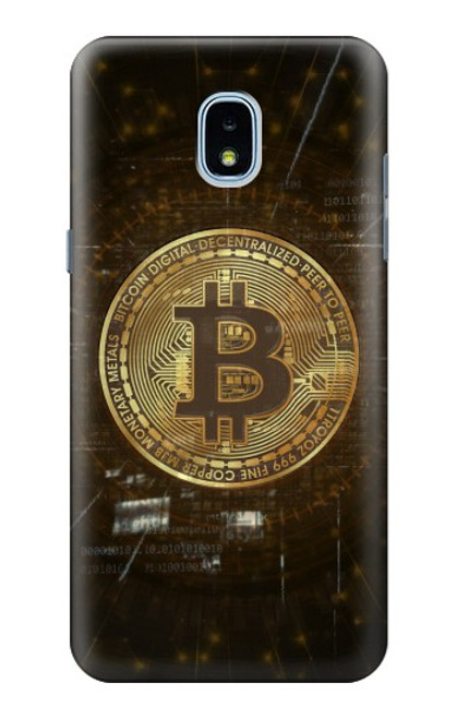 W3798 Cryptocurrency Bitcoin Funda Carcasa Case y Caso Del Tirón Funda para Samsung Galaxy J3 (2018), J3 Star, J3 V 3rd Gen, J3 Orbit, J3 Achieve, Express Prime 3, Amp Prime 3