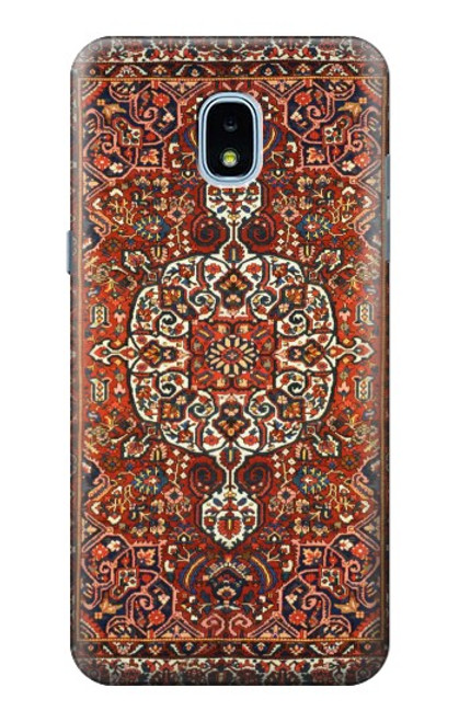 W3813 Persian Carpet Rug Pattern Funda Carcasa Case y Caso Del Tirón Funda para Samsung Galaxy J3 (2018), J3 Star, J3 V 3rd Gen, J3 Orbit, J3 Achieve, Express Prime 3, Amp Prime 3