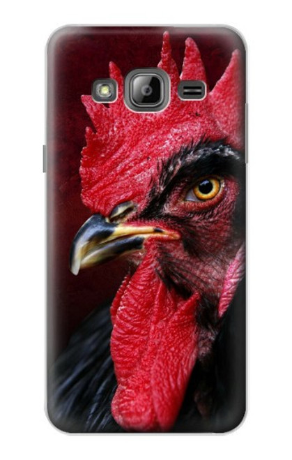 W3797 Chicken Rooster Funda Carcasa Case y Caso Del Tirón Funda para Samsung Galaxy J3 (2016)