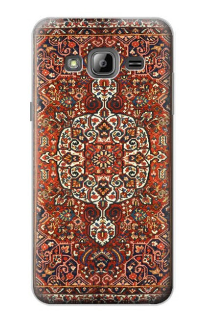W3813 Persian Carpet Rug Pattern Funda Carcasa Case y Caso Del Tirón Funda para Samsung Galaxy J3 (2016)