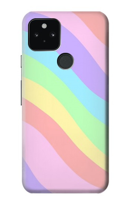 W3810 Pastel Unicorn Summer Wave Funda Carcasa Case y Caso Del Tirón Funda para Google Pixel 5