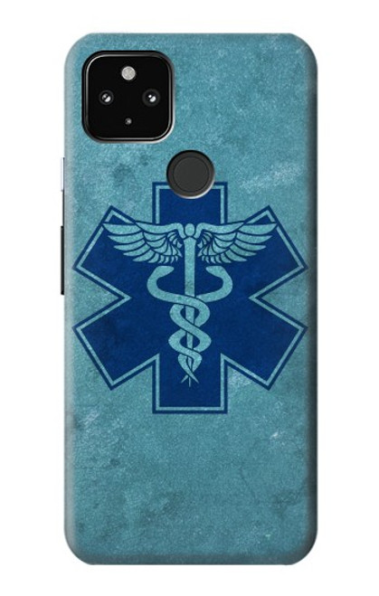 W3824 Caduceus Medical Symbol Funda Carcasa Case y Caso Del Tirón Funda para Google Pixel 4a 5G