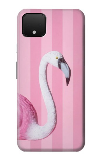 W3805 Flamingo Pink Pastel Funda Carcasa Case y Caso Del Tirón Funda para Google Pixel 4