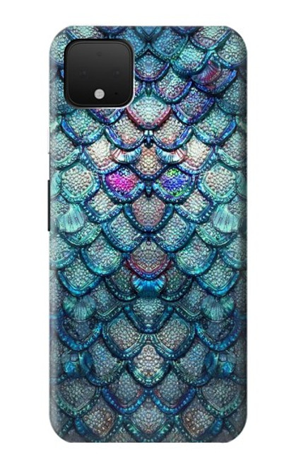 W3809 Mermaid Fish Scale Funda Carcasa Case y Caso Del Tirón Funda para Google Pixel 4