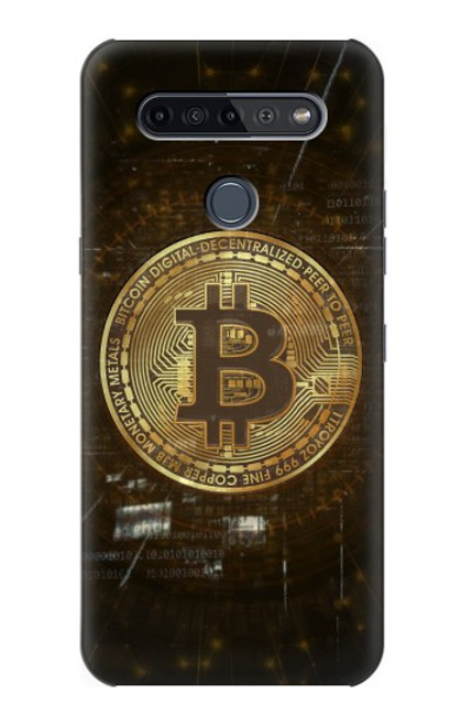 W3798 Cryptocurrency Bitcoin Funda Carcasa Case y Caso Del Tirón Funda para LG K51S