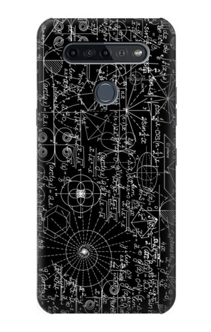 W3808 Mathematics Blackboard Funda Carcasa Case y Caso Del Tirón Funda para LG K51S