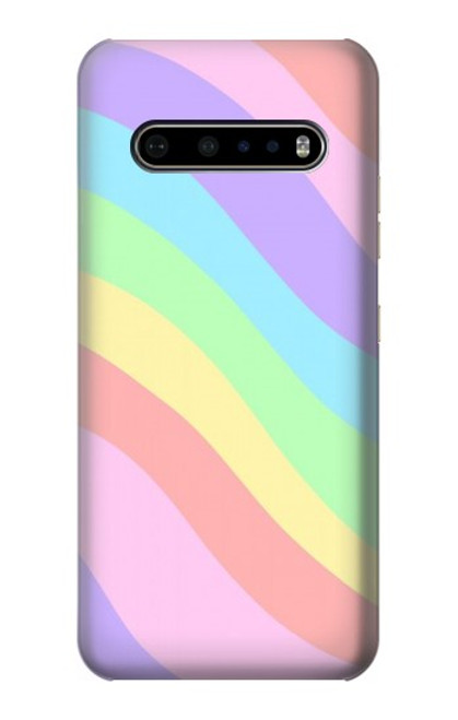 W3810 Pastel Unicorn Summer Wave Funda Carcasa Case y Caso Del Tirón Funda para LG V60 ThinQ 5G