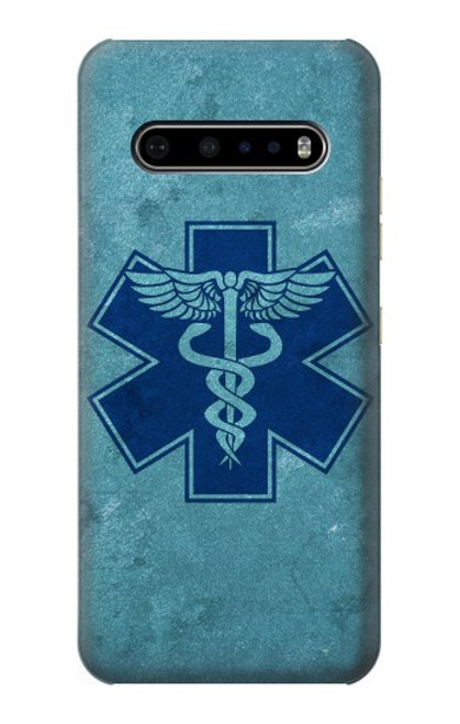 W3824 Caduceus Medical Symbol Funda Carcasa Case y Caso Del Tirón Funda para LG V60 ThinQ 5G