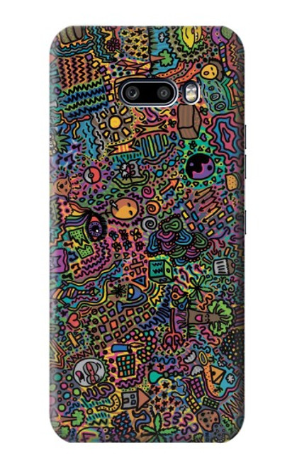 W3815 Psychedelic Art Funda Carcasa Case y Caso Del Tirón Funda para LG G8X ThinQ