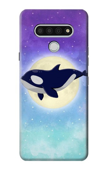 W3807 Killer Whale Orca Moon Pastel Fantasy Funda Carcasa Case y Caso Del Tirón Funda para LG Stylo 6