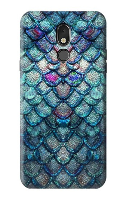 W3809 Mermaid Fish Scale Funda Carcasa Case y Caso Del Tirón Funda para LG Stylo 5