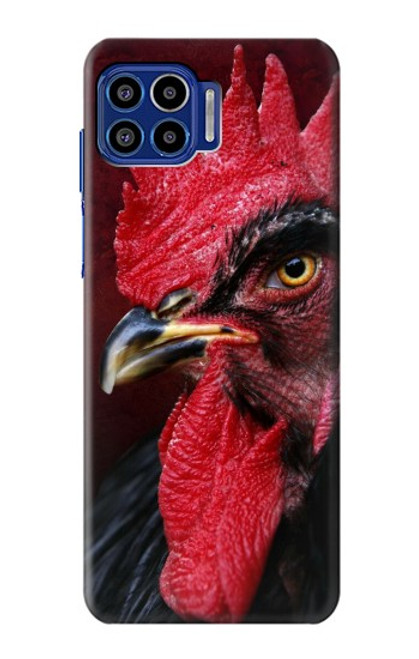 W3797 Chicken Rooster Funda Carcasa Case y Caso Del Tirón Funda para Motorola One 5G