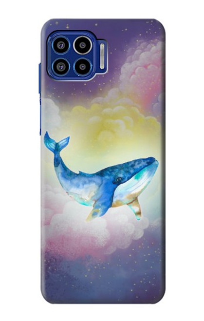 W3802 Dream Whale Pastel Fantasy Funda Carcasa Case y Caso Del Tirón Funda para Motorola One 5G