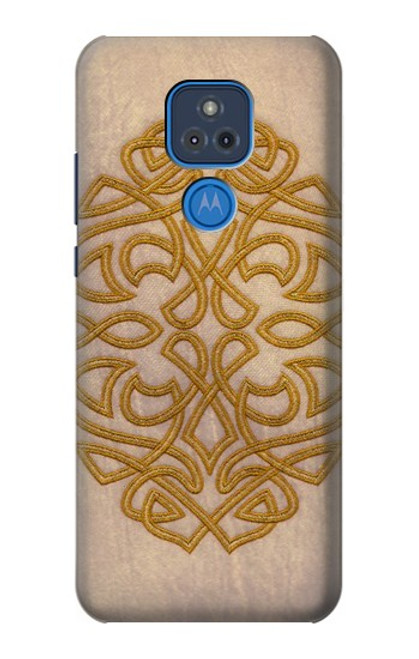 W3796 Celtic Knot Funda Carcasa Case y Caso Del Tirón Funda para Motorola Moto G Play (2021)