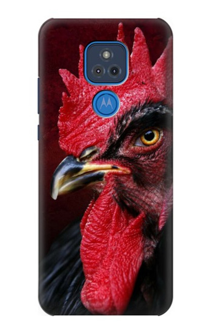 W3797 Chicken Rooster Funda Carcasa Case y Caso Del Tirón Funda para Motorola Moto G Play (2021)