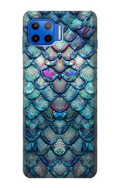 W3809 Mermaid Fish Scale Funda Carcasa Case y Caso Del Tirón Funda para Motorola Moto G 5G Plus