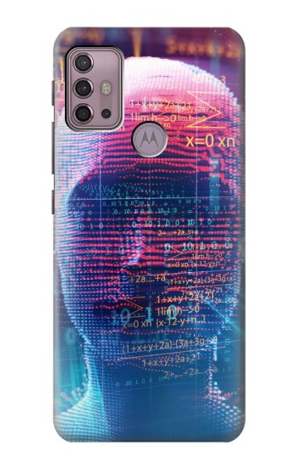 W3800 Digital Human Face Funda Carcasa Case y Caso Del Tirón Funda para Motorola Moto G30, G20, G10