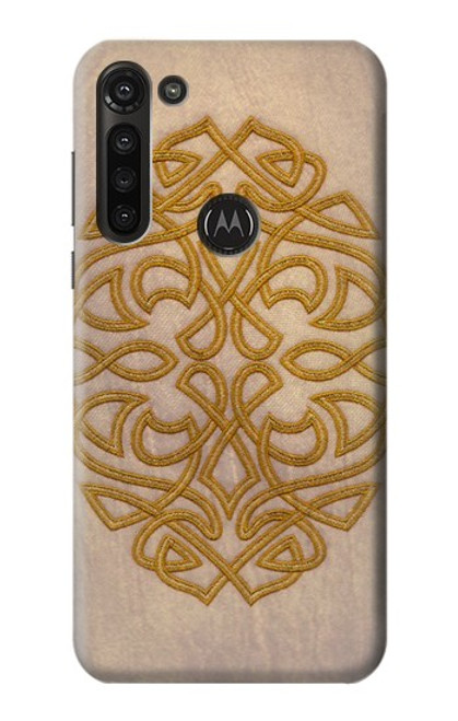 W3796 Celtic Knot Funda Carcasa Case y Caso Del Tirón Funda para Motorola Moto G8 Power