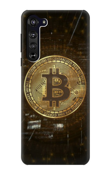 W3798 Cryptocurrency Bitcoin Funda Carcasa Case y Caso Del Tirón Funda para Motorola Edge