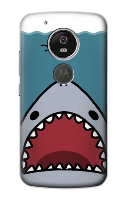 W3825 Cartoon Shark Sea Diving Funda Carcasa Case y Caso Del Tirón Funda para Motorola Moto G6 Play, Moto G6 Forge, Moto E5