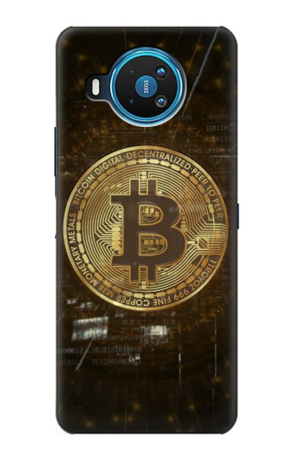 W3798 Cryptocurrency Bitcoin Funda Carcasa Case y Caso Del Tirón Funda para Nokia 8.3 5G