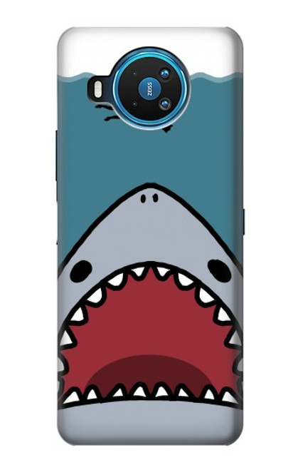 W3825 Cartoon Shark Sea Diving Funda Carcasa Case y Caso Del Tirón Funda para Nokia 8.3 5G