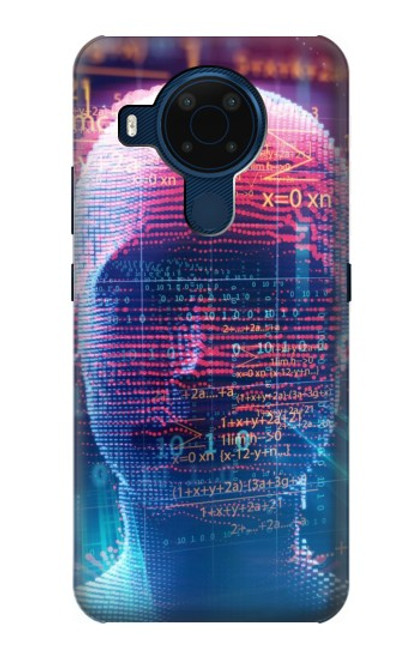 W3800 Digital Human Face Funda Carcasa Case y Caso Del Tirón Funda para Nokia 5.4