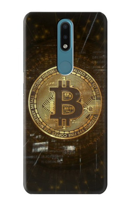 W3798 Cryptocurrency Bitcoin Funda Carcasa Case y Caso Del Tirón Funda para Nokia 2.4