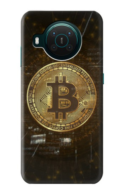 W3798 Cryptocurrency Bitcoin Funda Carcasa Case y Caso Del Tirón Funda para Nokia X10