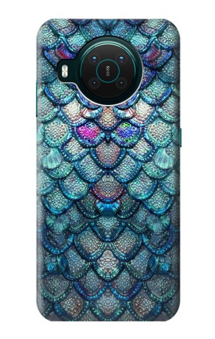 W3809 Mermaid Fish Scale Funda Carcasa Case y Caso Del Tirón Funda para Nokia X10