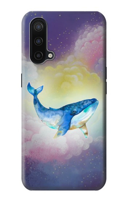 W3802 Dream Whale Pastel Fantasy Funda Carcasa Case y Caso Del Tirón Funda para OnePlus Nord CE 5G