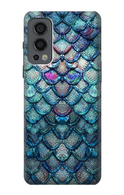 W3809 Mermaid Fish Scale Funda Carcasa Case y Caso Del Tirón Funda para OnePlus Nord 2 5G