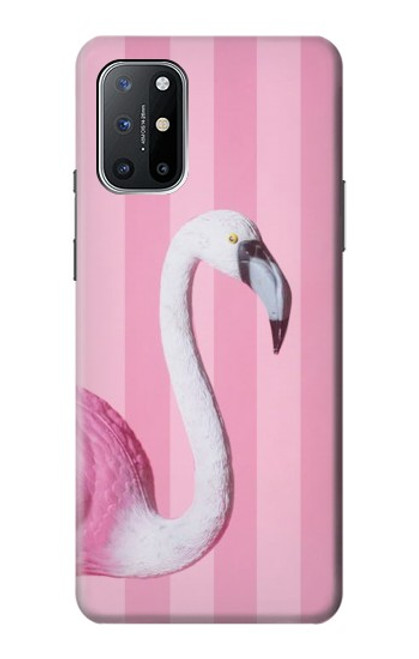 W3805 Flamingo Pink Pastel Funda Carcasa Case y Caso Del Tirón Funda para OnePlus 8T