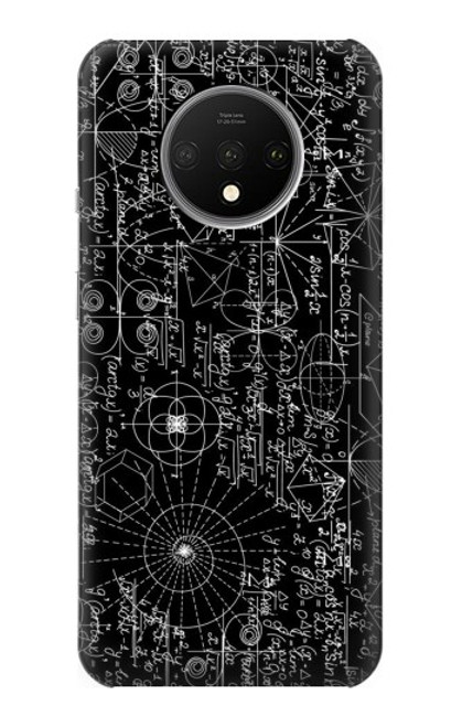 W3808 Mathematics Blackboard Funda Carcasa Case y Caso Del Tirón Funda para OnePlus 7T