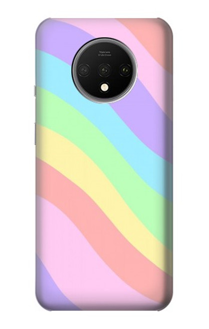 W3810 Pastel Unicorn Summer Wave Funda Carcasa Case y Caso Del Tirón Funda para OnePlus 7T