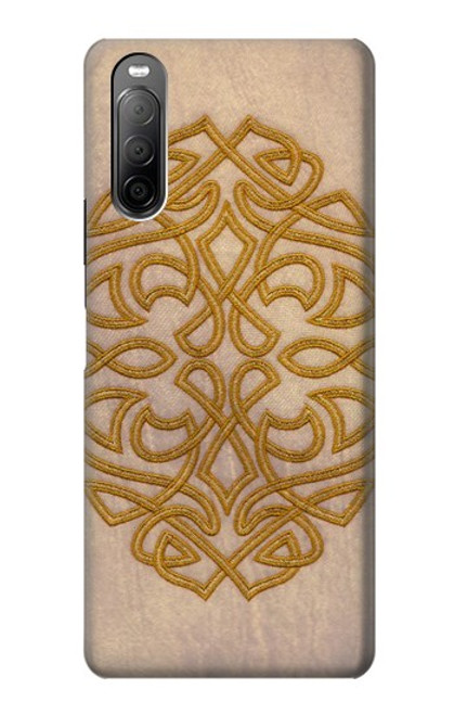 W3796 Celtic Knot Funda Carcasa Case y Caso Del Tirón Funda para Sony Xperia 10 II