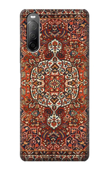 W3813 Persian Carpet Rug Pattern Funda Carcasa Case y Caso Del Tirón Funda para Sony Xperia 10 II