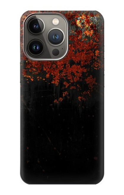 W3071 Rusted Metal Texture Graphic Funda Carcasa Case y Caso Del Tirón Funda para iPhone 13 Pro Max