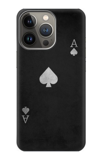 W3152 Black Ace of Spade Funda Carcasa Case y Caso Del Tirón Funda para iPhone 13 Pro Max