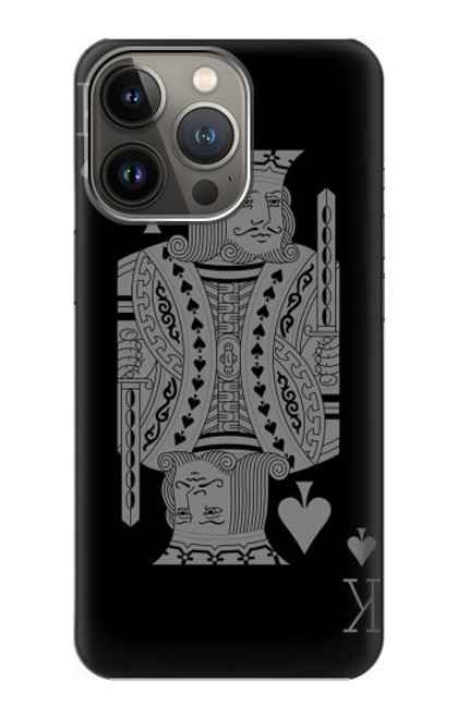 W3520 Black King Spade Funda Carcasa Case y Caso Del Tirón Funda para iPhone 13 Pro Max