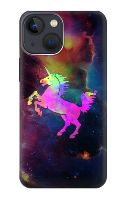 W2486 Rainbow Unicorn Nebula Space Funda Carcasa Case y Caso Del Tirón Funda para iPhone 13