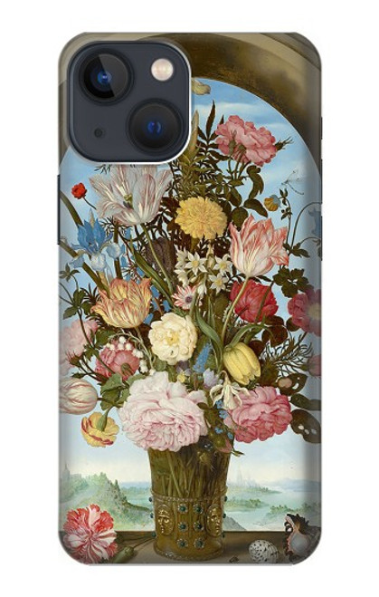 W3749 Vase of Flowers Funda Carcasa Case y Caso Del Tirón Funda para iPhone 13