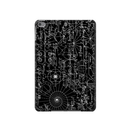 W3808 Mathematics Blackboard Funda Carcasa Case para iPad mini 4, iPad mini 5, iPad mini 5 (2019)