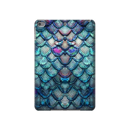 W3809 Mermaid Fish Scale Funda Carcasa Case para iPad mini 4, iPad mini 5, iPad mini 5 (2019)
