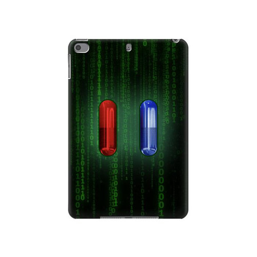 W3816 Red Pill Blue Pill Capsule Funda Carcasa Case para iPad mini 4, iPad mini 5, iPad mini 5 (2019)