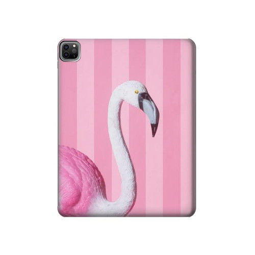 W3805 Flamingo Pink Pastel Funda Carcasa Case para iPad Pro 12.9 (2022,2021,2020,2018, 3rd, 4th, 5th, 6th)