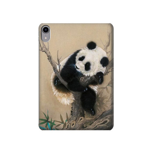 W2210 Panda Fluffy Art Painting Funda Carcasa Case para iPad mini 6, iPad mini (2021)