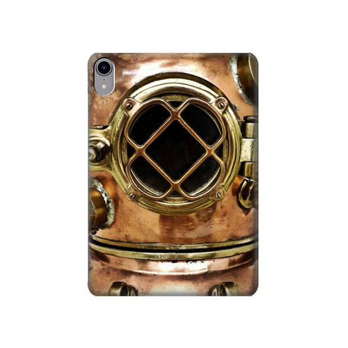 W2412 Vintage Deep Sea Diving Helmet Funda Carcasa Case para iPad mini 6, iPad mini (2021)